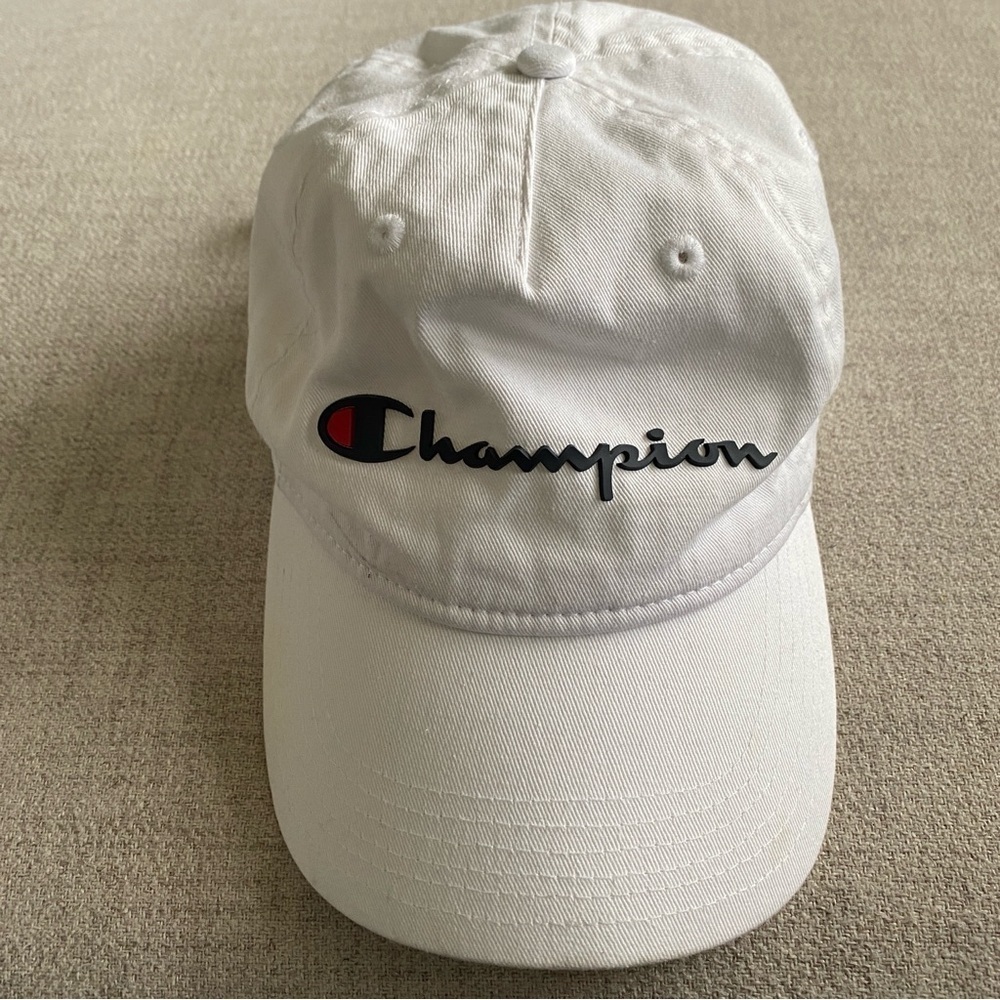 Champion White Logo Cap
